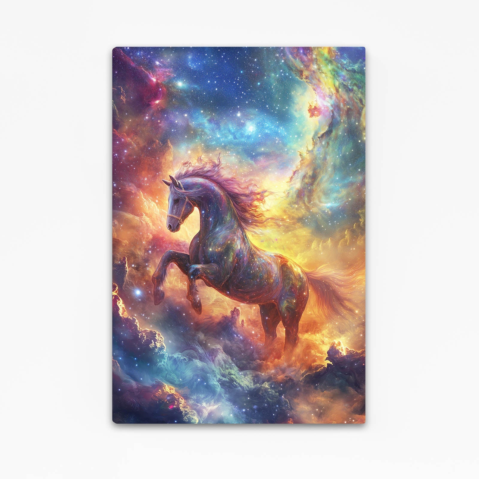Fantasy Horse Prints – angled canvas view on white background