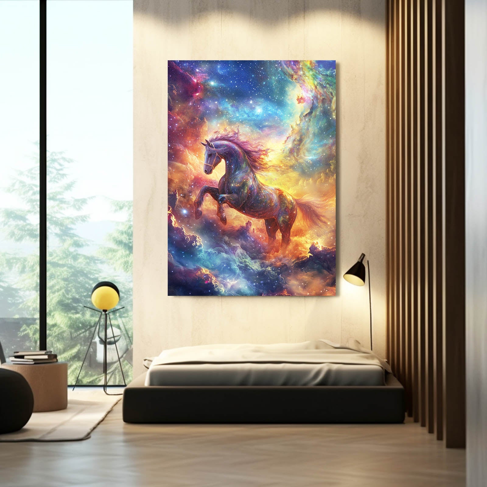 Fantasy Horse Prints – angled canvas view on white background