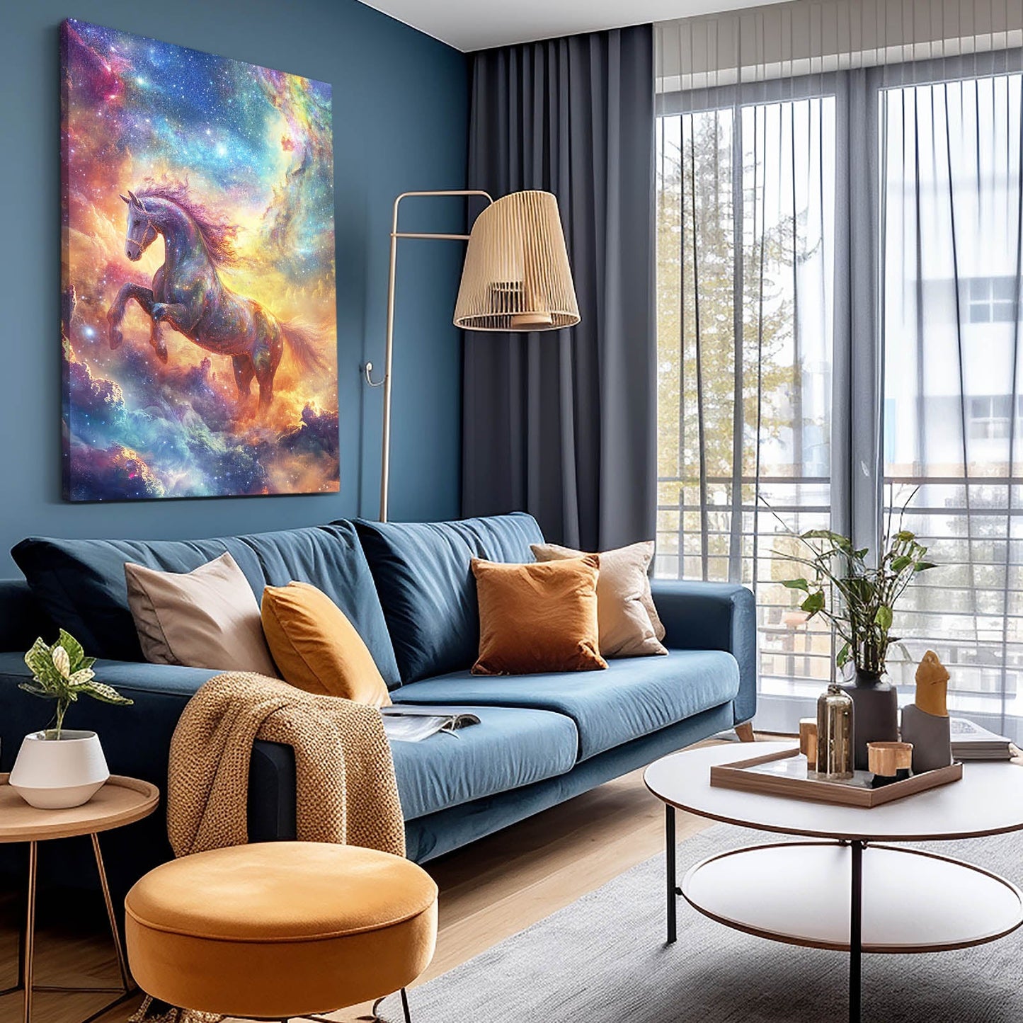 Fantasy Horse Prints – angled canvas view on white background