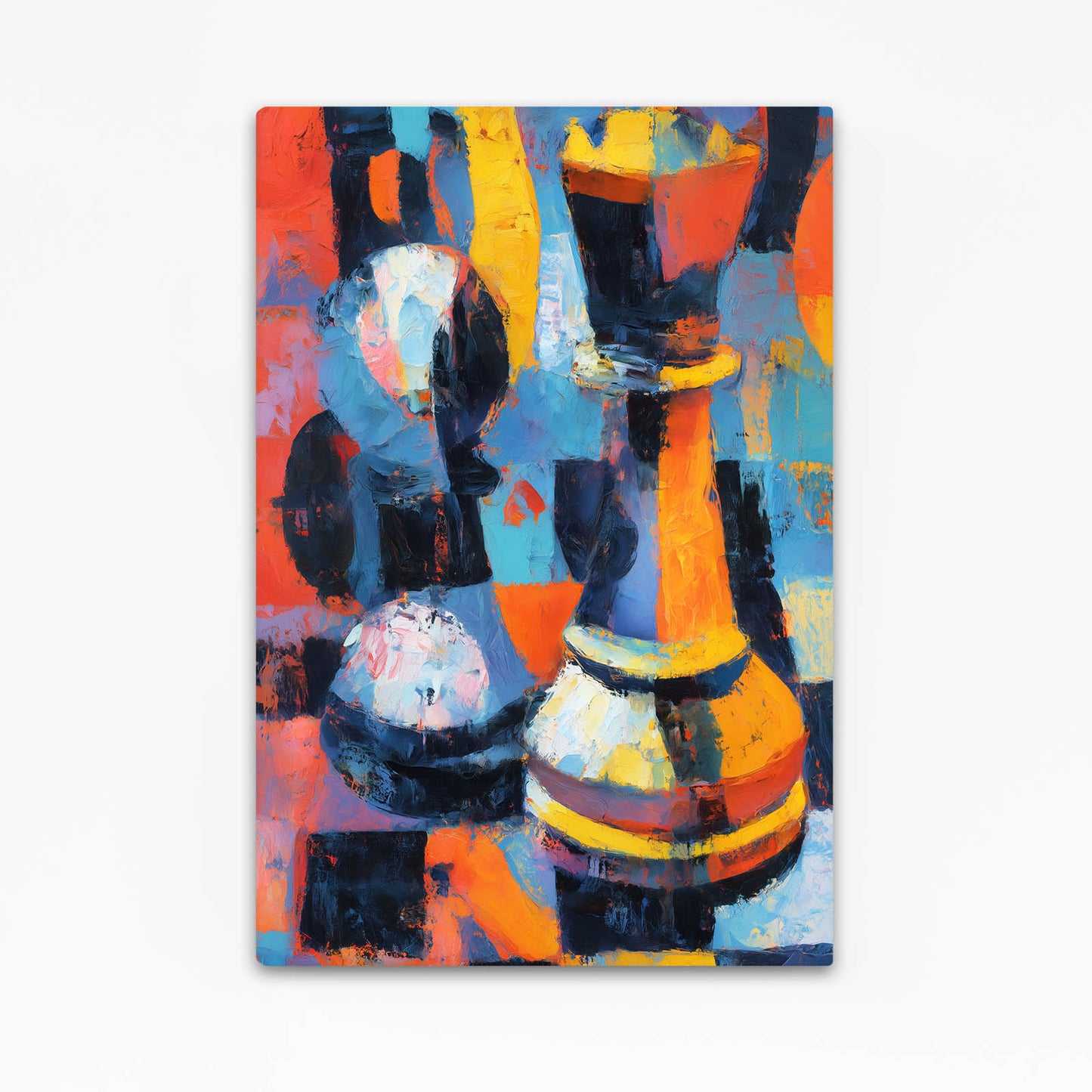 Fauvist Painted Pieces Chess Wall Decor – fauvist painted pieces chess canvas print