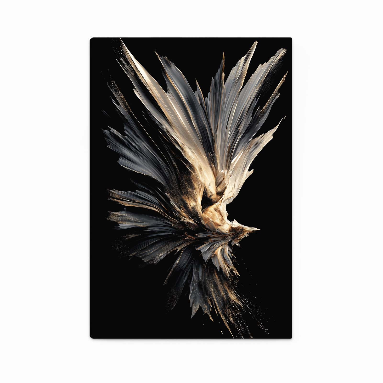 Feather Burst Plume Gold Wall Art – feather burst plume gold canvas print