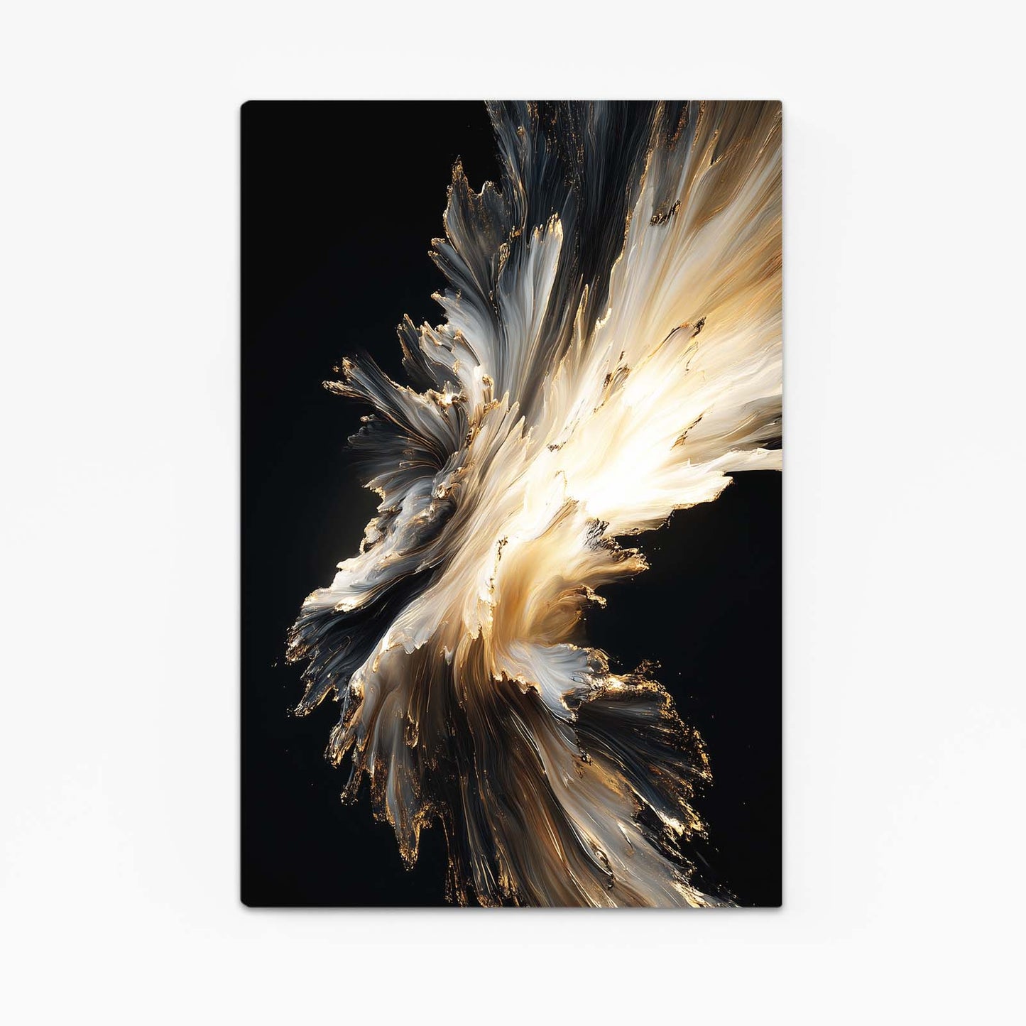 Feathered Gold Burst Canvas – feathered gold burst gold canvas print