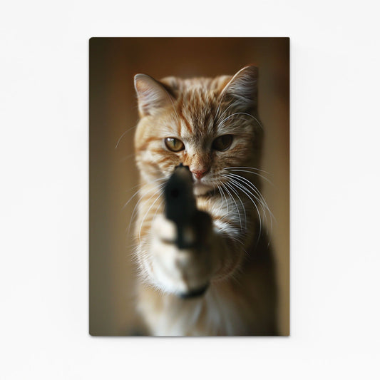 Feline Enforcer Cat Wall Art