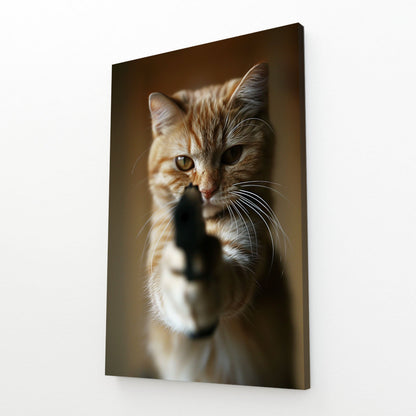 Feline Enforcer Cat Wall Art