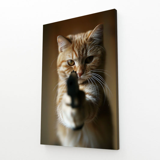 Feline Enforcer Cat Wall Art