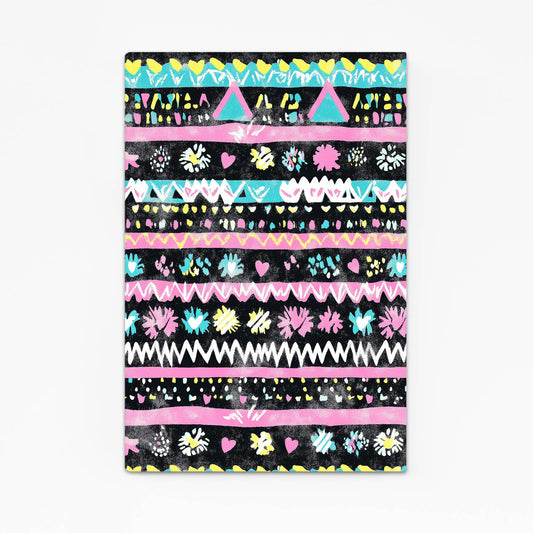 Festive Folk Bands Mexican Canvas Art — contemporary canvas print, angled canvas view on white background