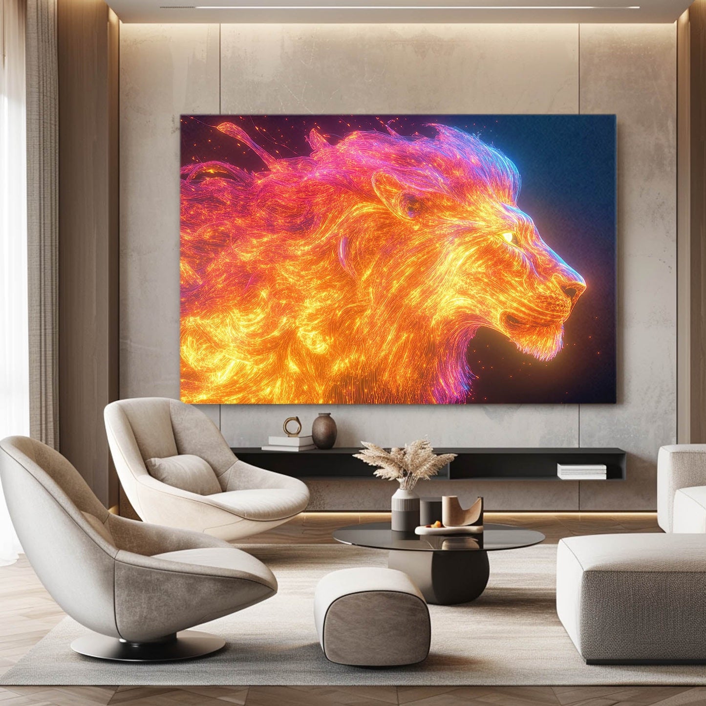 Fierce Lion Art