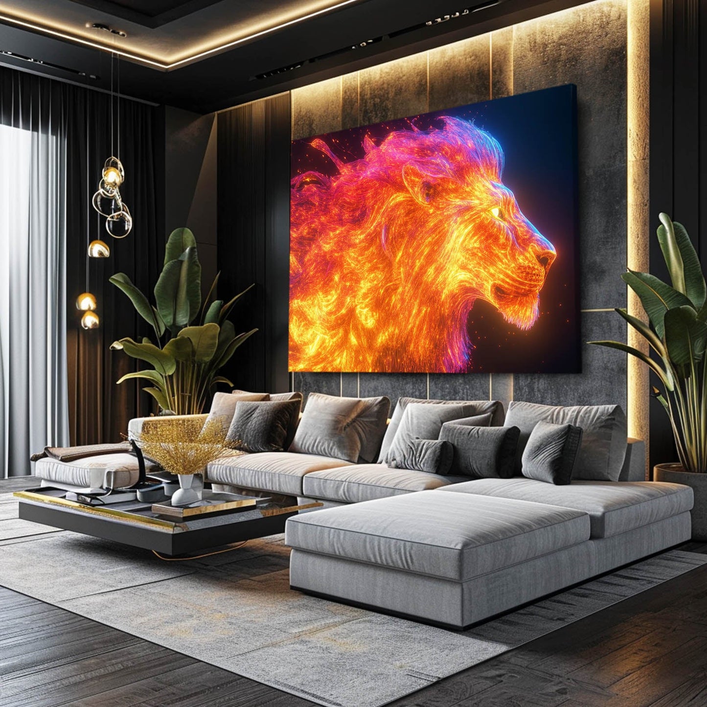 Fierce Lion Art