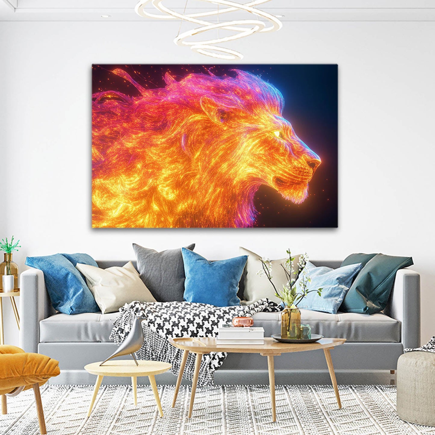 Fierce Lion Art
