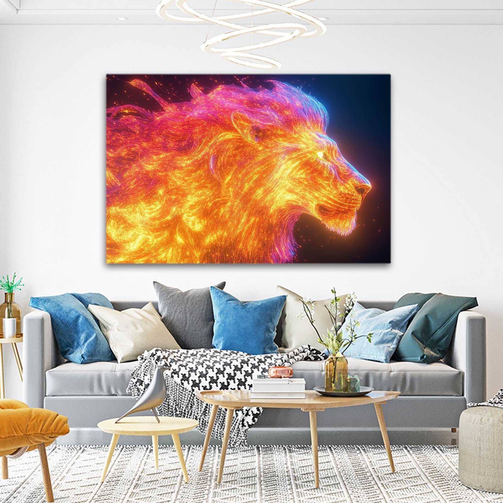 Fierce Lion Art