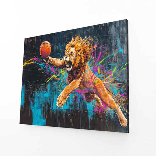 Fierce Lion Canvas
