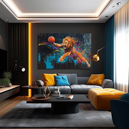 Fierce Lion Canvas