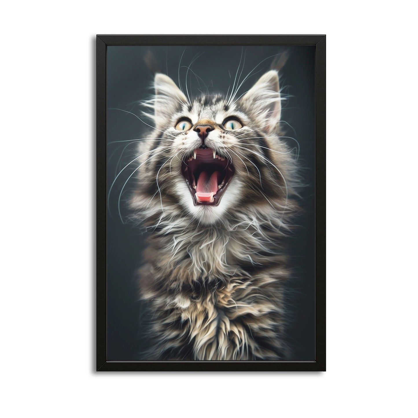 Fierce Roar Cat Wall Art