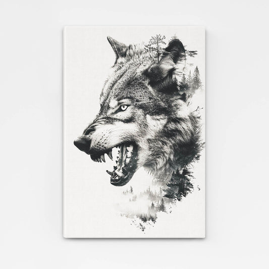 Fierce Wolf Art