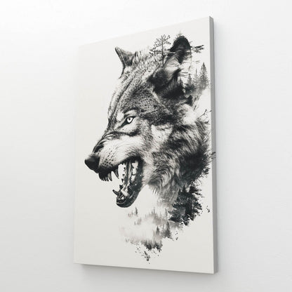 Fierce Wolf Art