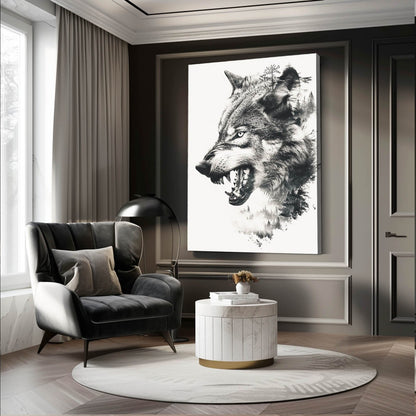 Fierce Wolf Art