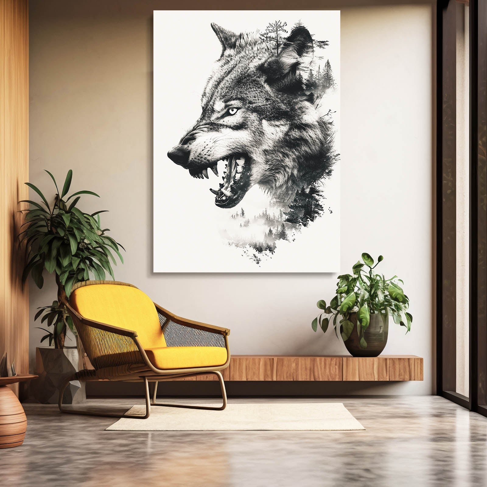 Fierce Wolf Art
