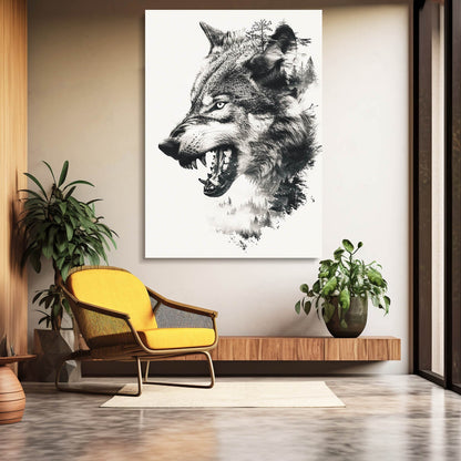 Fierce Wolf Art