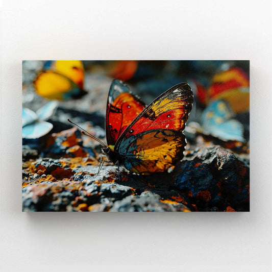 Fiery Butterfly Wall Art