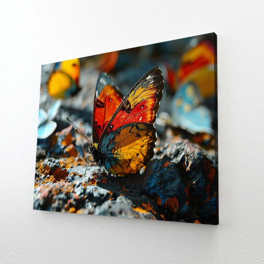 Fiery Butterfly Wall Art