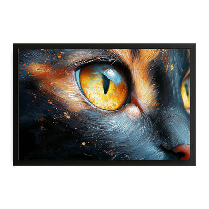 Fiery Gaze Cat Wall Art
