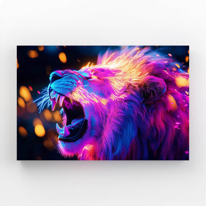 Fiery Roar Lion Wall Art