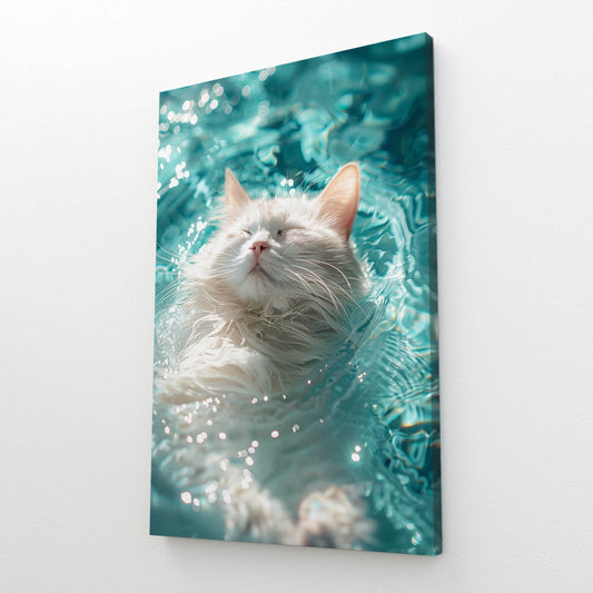 Floating Bliss Cat Art