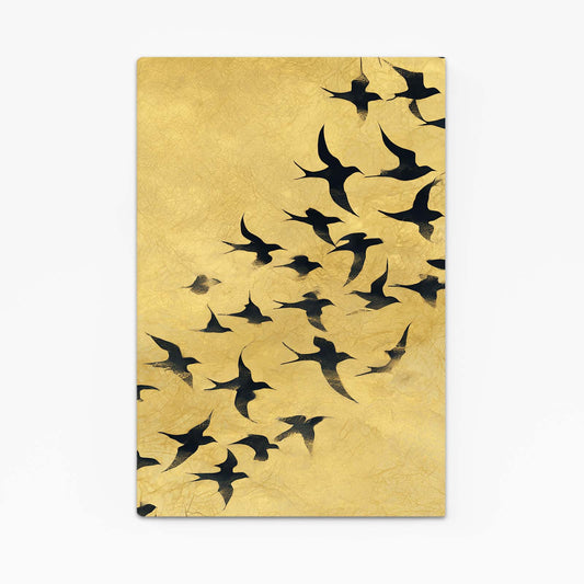 Flock On Gold Prints – flock on gold gold canvas print