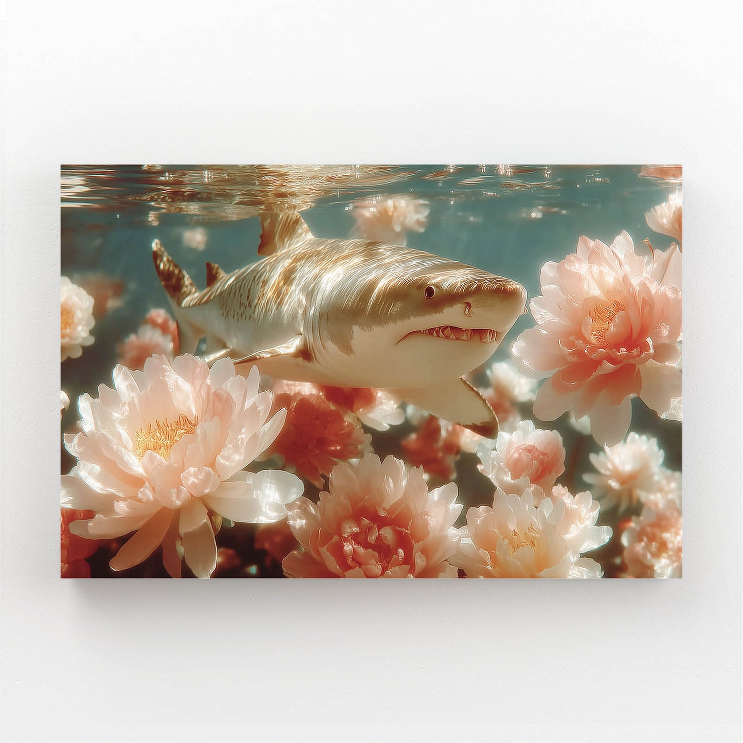 Floral Bloom Shark Prints – floral bloom shark canvas print