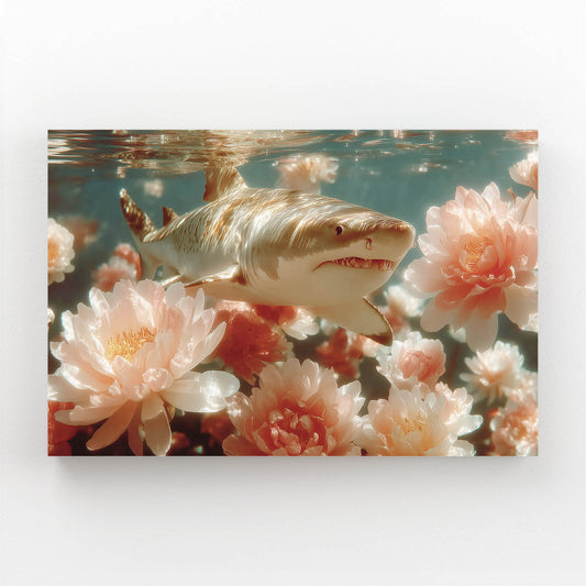Floral Bloom Shark Prints – floral bloom shark canvas print