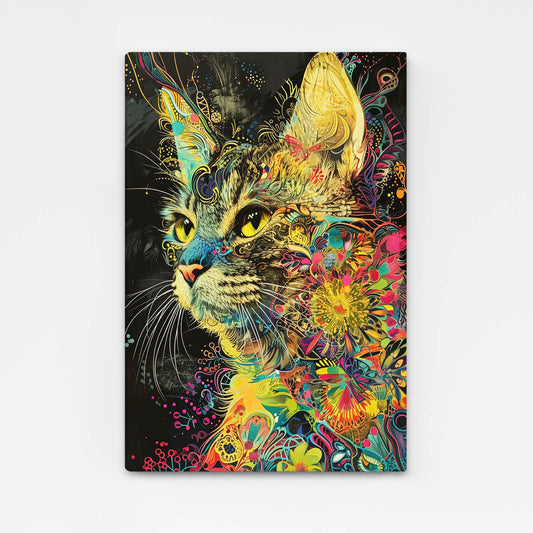 Floral Dream Cat Wall Art