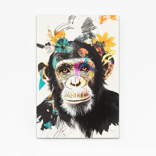 Floral Sketch Bloom Monkey Prints – floral sketch bloom monkey canvas print