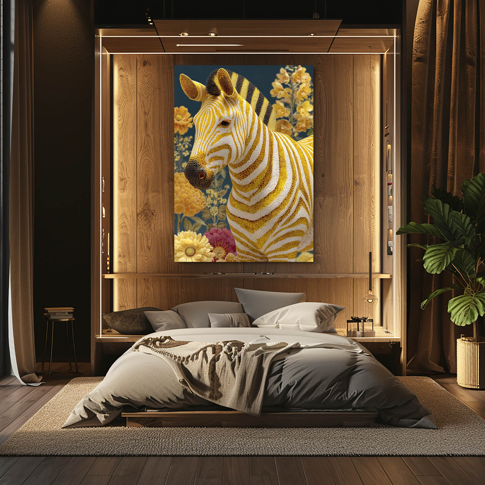 Floral Zebra Prints – styled in a furnished interior