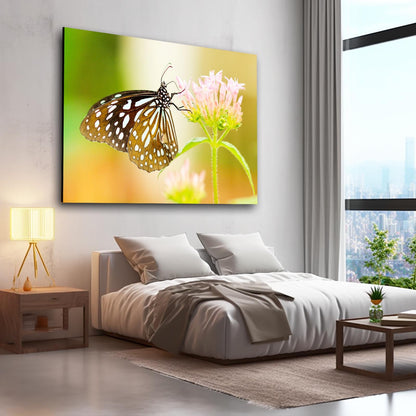 Flower And Butterfly Wall Art