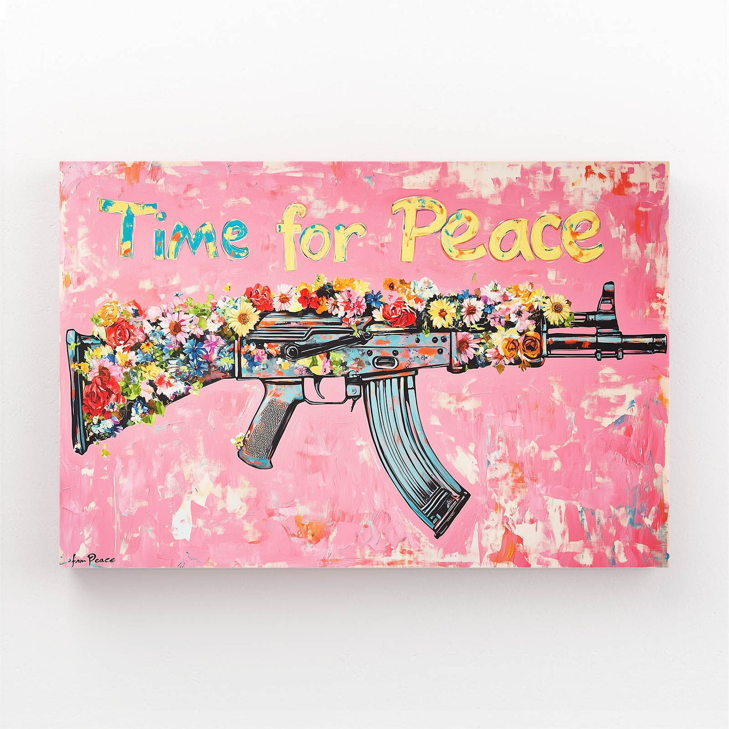 Flower Power Rifle Peace Prints – flower power rifle peace canvas print