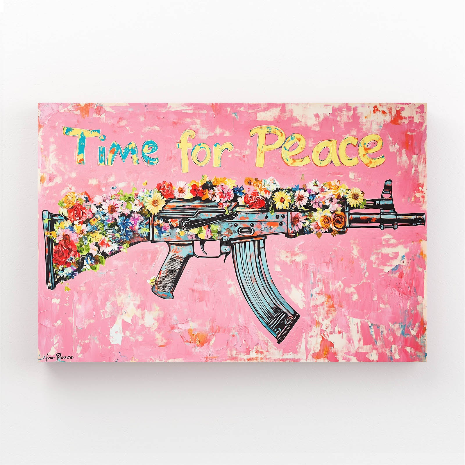 Flower Power Rifle Peace Prints – flower power rifle peace canvas print
