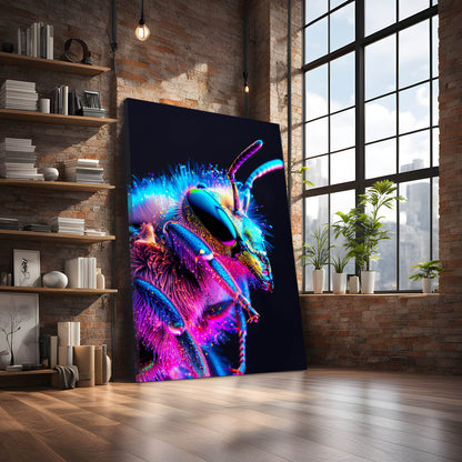 Fluorescent Bee Art
