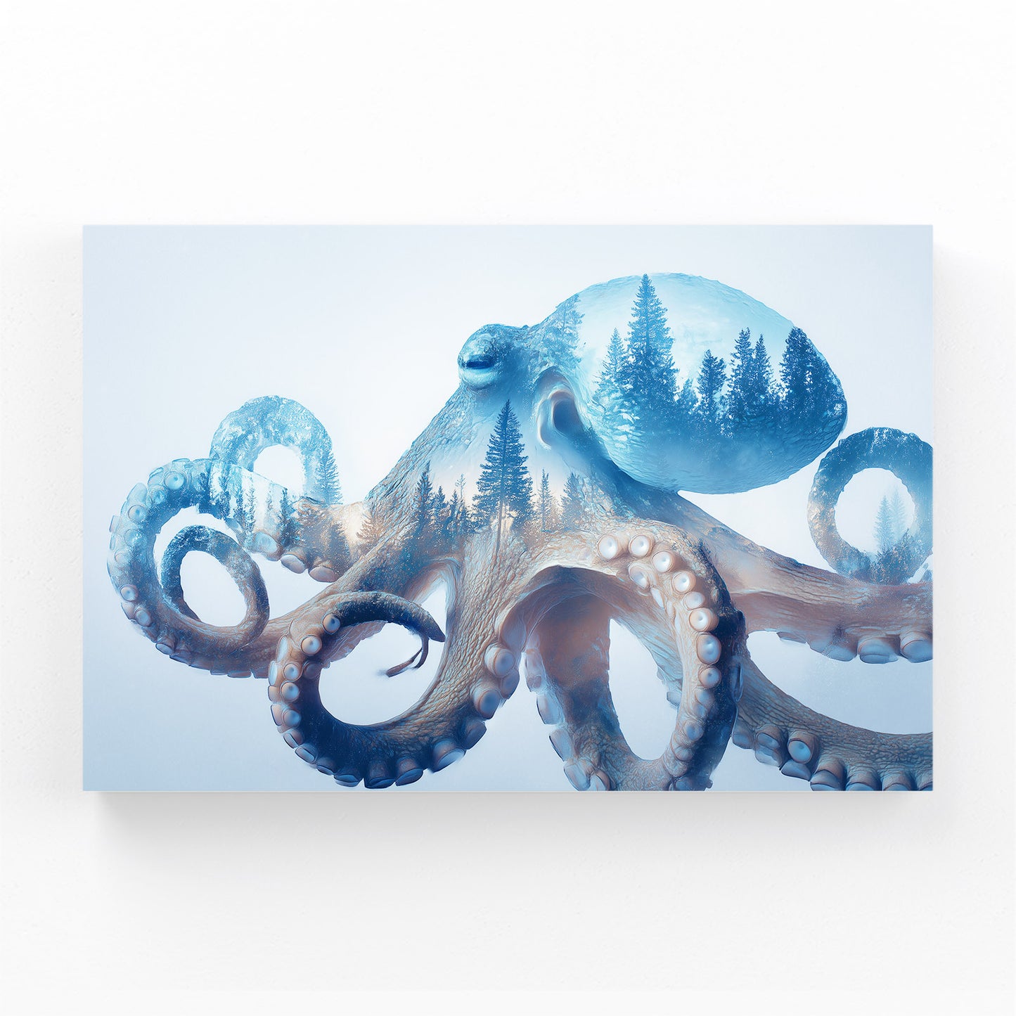 Forest Double Exposure Octopus Canvas Art – forest double exposure octopus canvas print