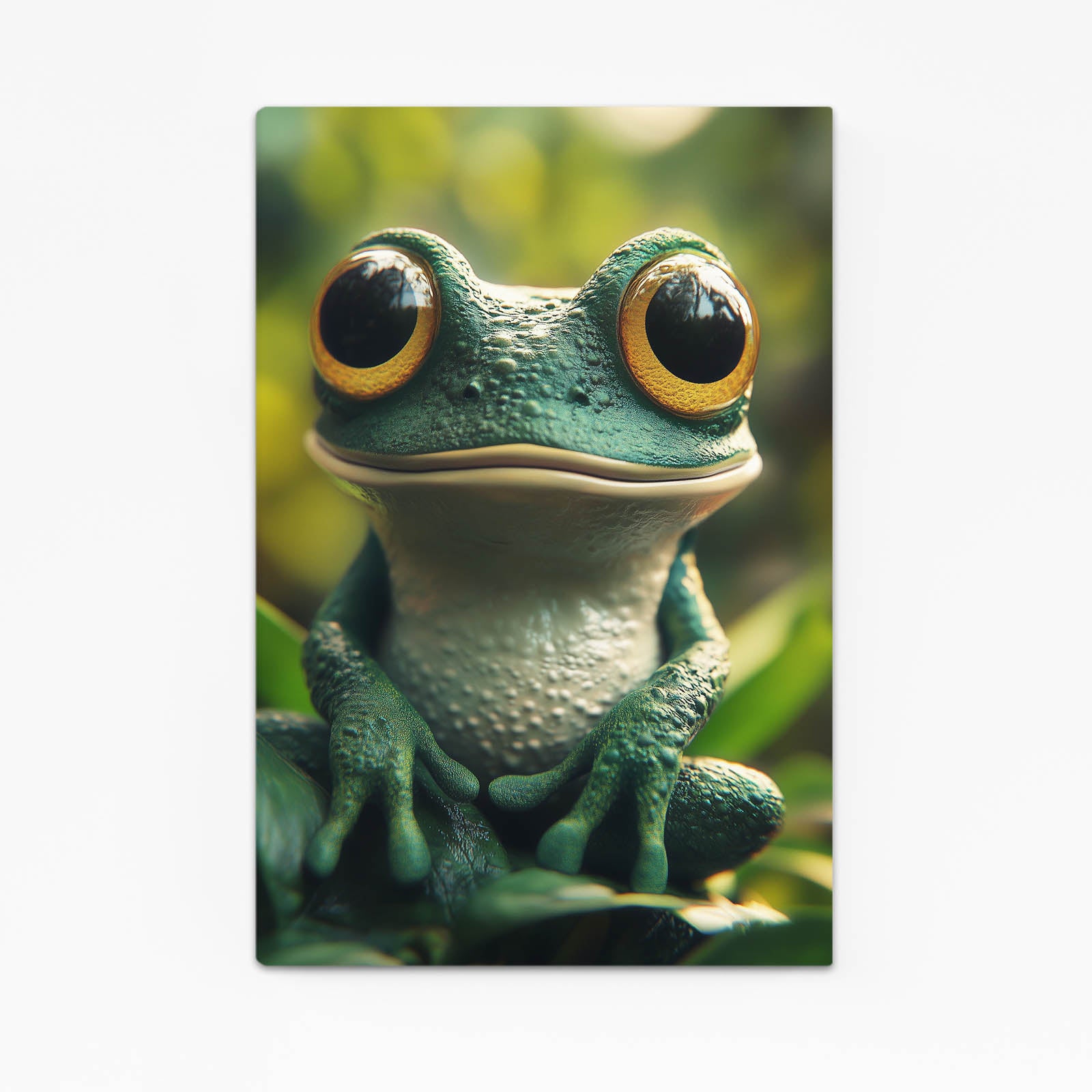 Forest Emerald Gaze Frog Art – forest emerald gaze frog canvas print