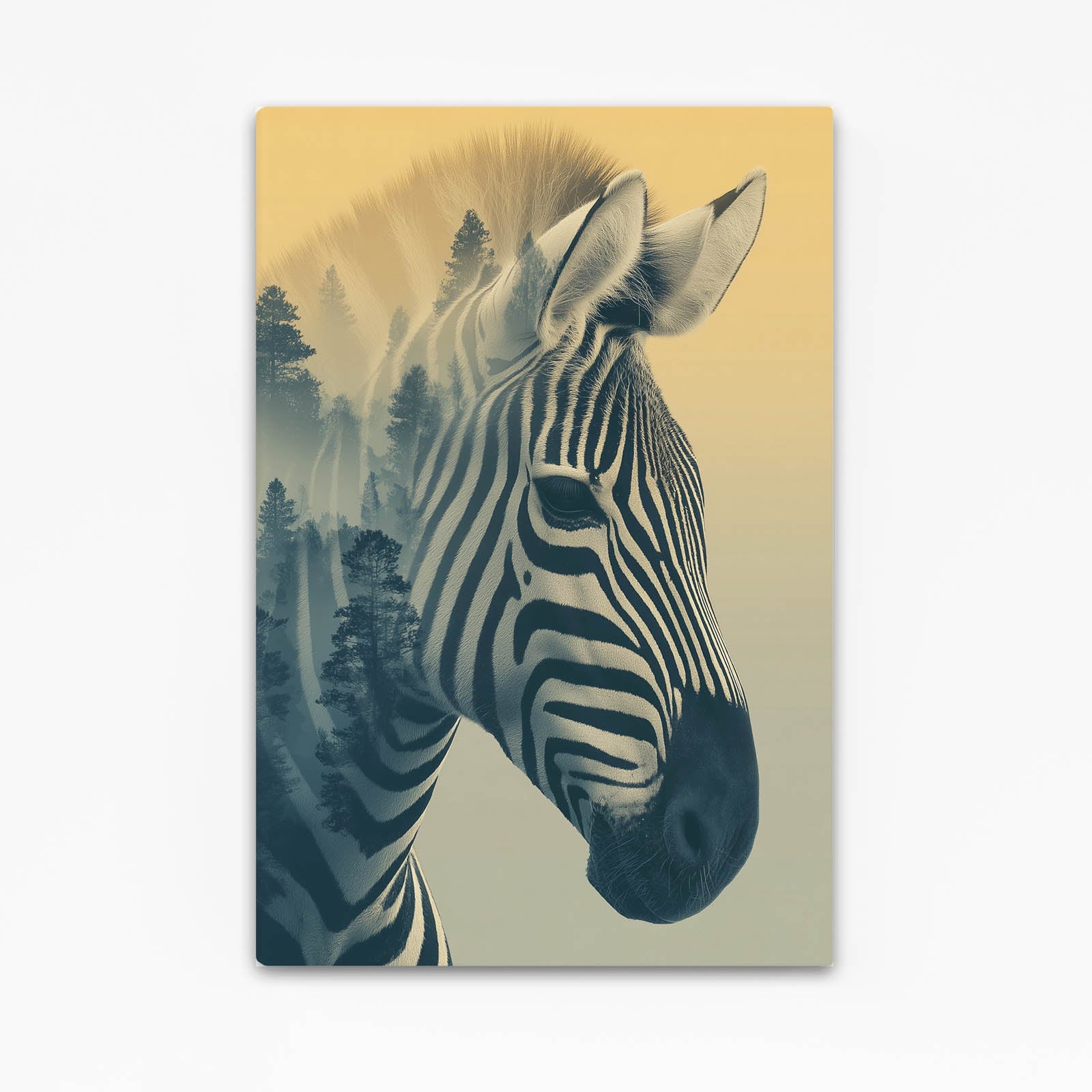 Forest Zebra Artwork – forest canvas print