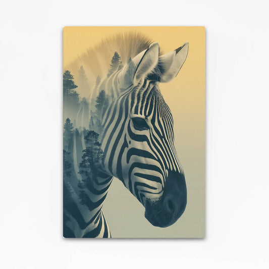 Forest Zebra Artwork – forest canvas print