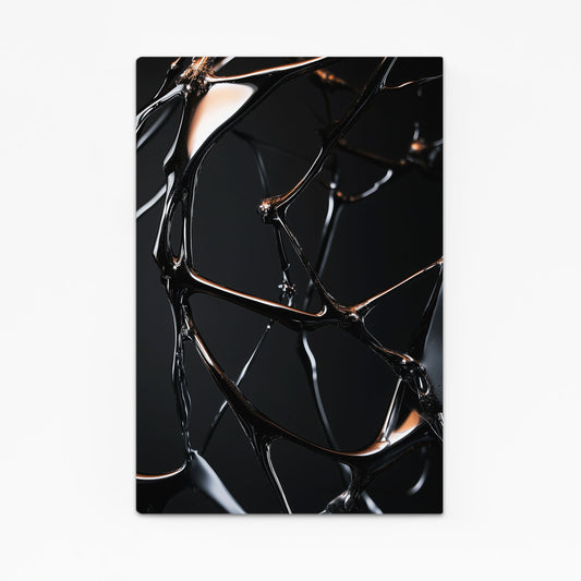 Fractured Gold Web Abstract Canvas – fractured gold web abstract canvas print