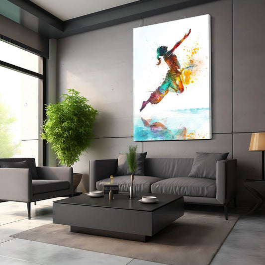 Framed Art African Canvas — digital canvas print in white tones, view 4