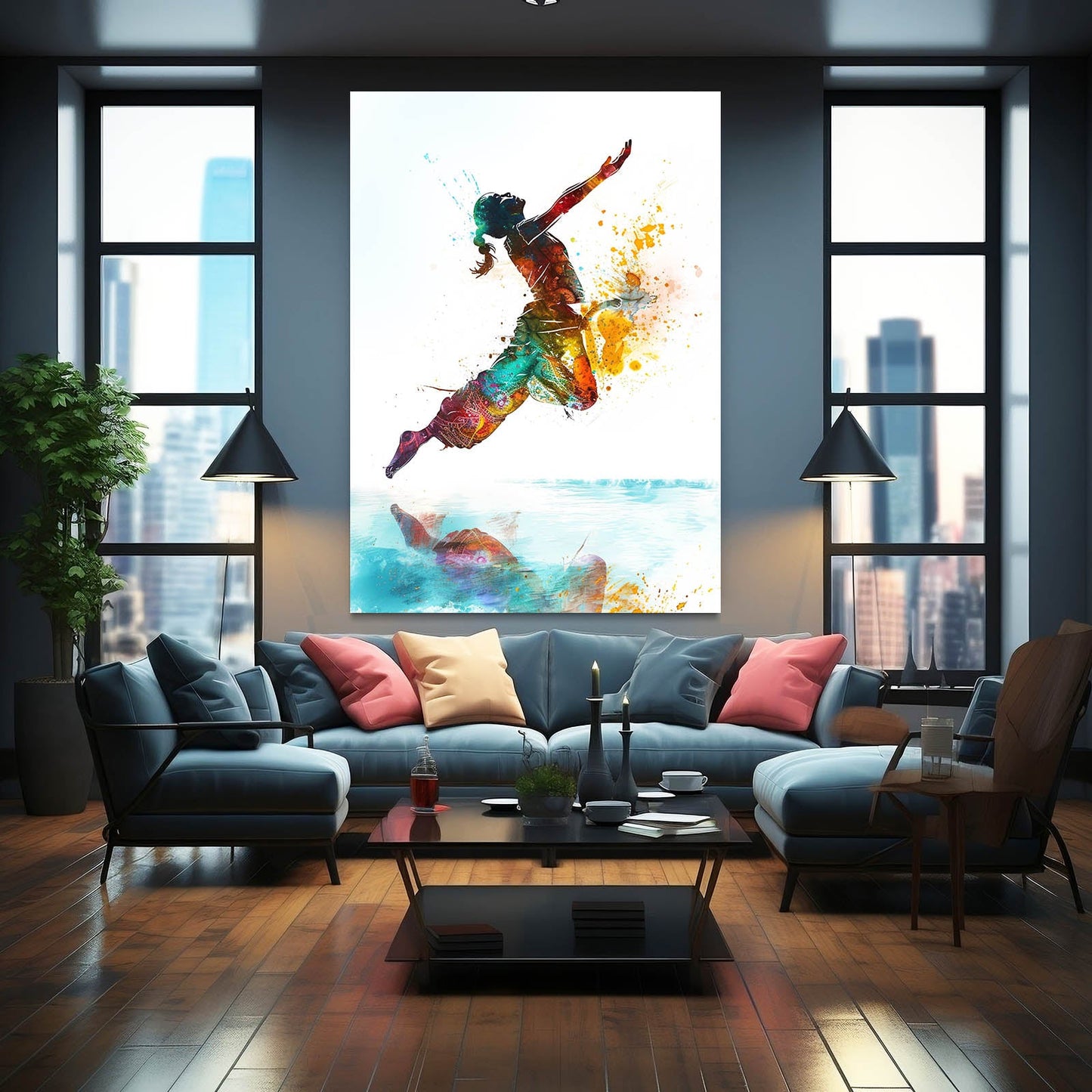 Framed Art African Canvas