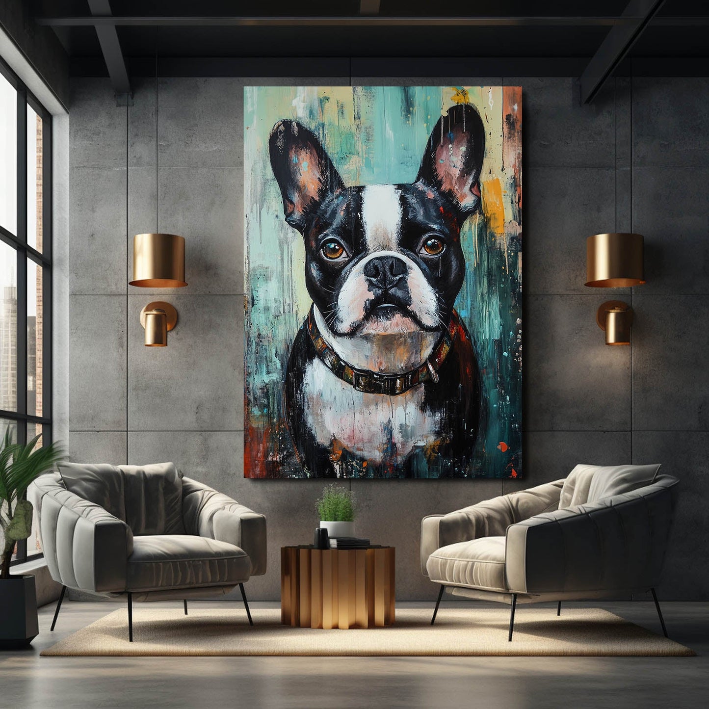 Frenchie Dog Art