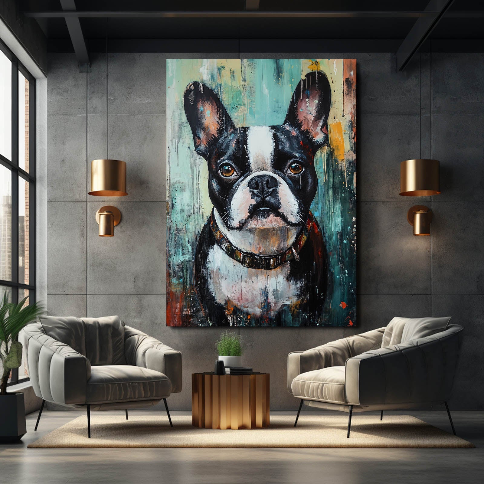 Frenchie Dog Art