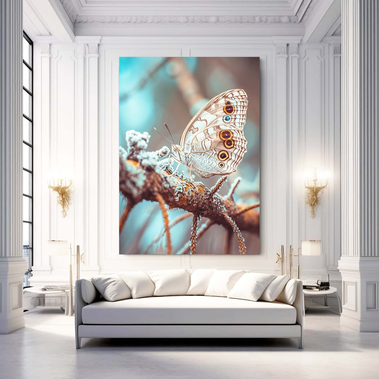 Frosted Butterfly Wall Art