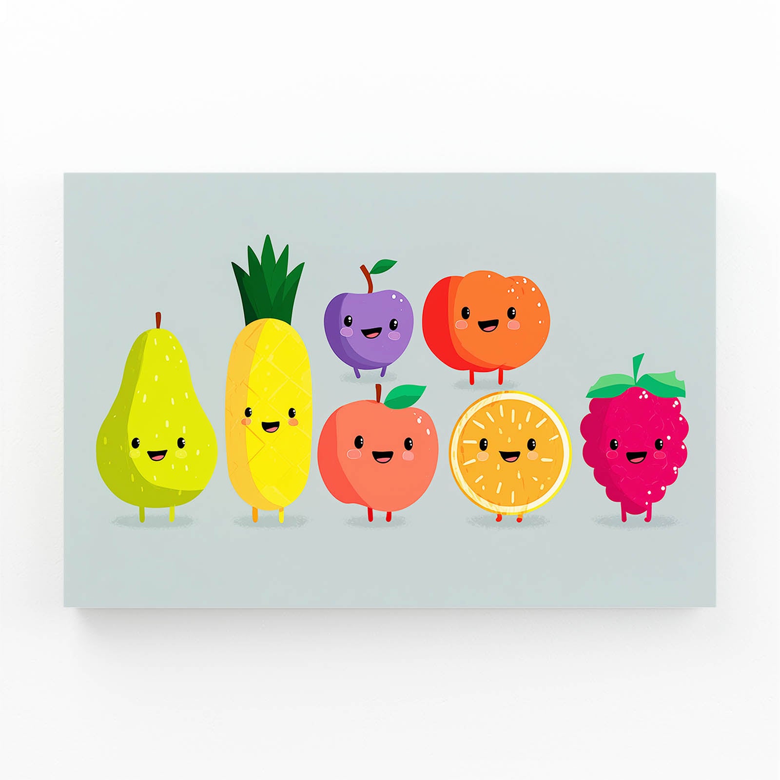 Fruit Family Parade Canvas Art – fruit family parade fruit canvas print