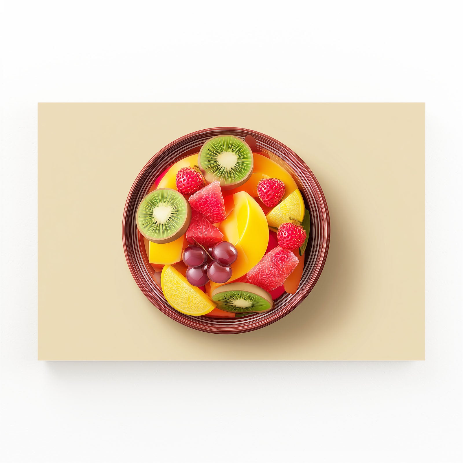 Fruit Salad Bowl Wall Art – fruit salad bowl fruit canvas print