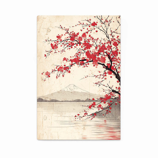 Fuji Lake Branch Cherry Blossom Canvas Art – fuji lake branch cherry blossom canvas print